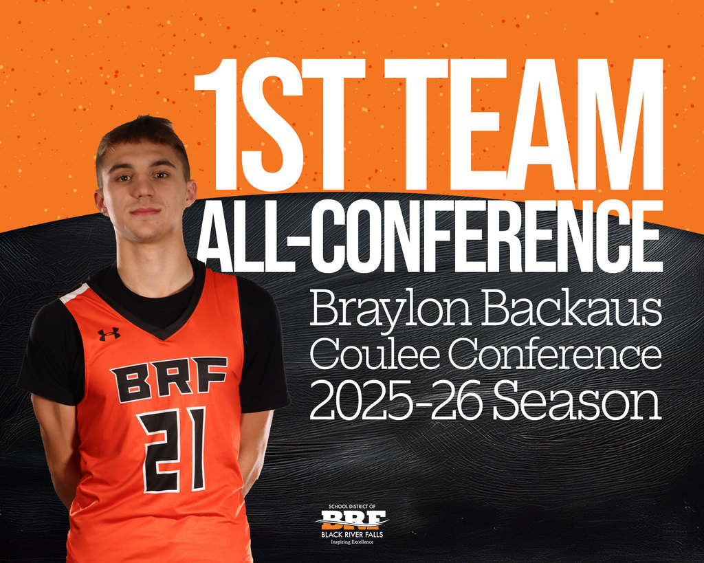 1ST TEAM ALL-CONFERENCE Braylon Backaus Coulee Conference 2025-26 Season