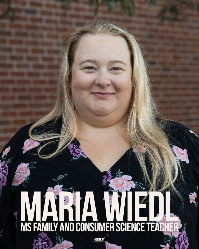 Maria Wiedl, MS family and consumer science teacher