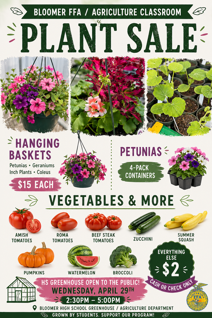 BHS Greenhouse Sale