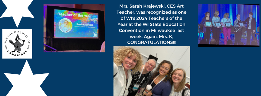 Mrs. K - WI Teacher of the Year