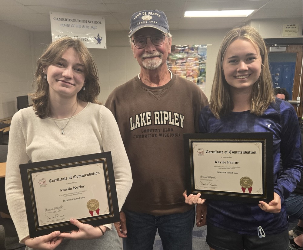 Thank you Student Board of Education Representatives