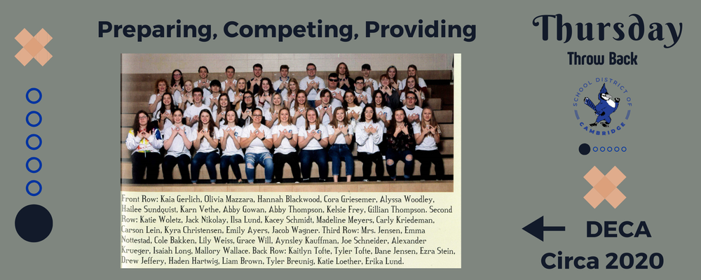 Thursday Throw Back - DECA 2020