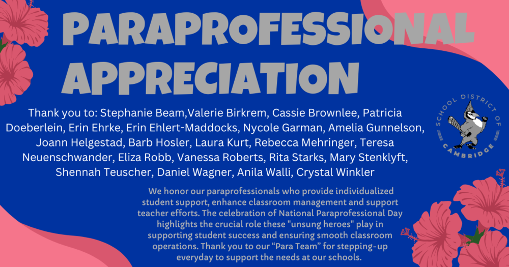 Paraprofessional  Appreciation  - 2026