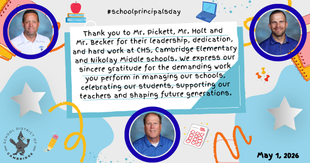 School Principals Day May 1, 2026