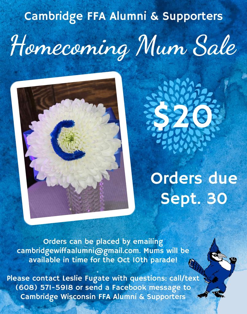 FFA Alumni are selling Homecoming Mums