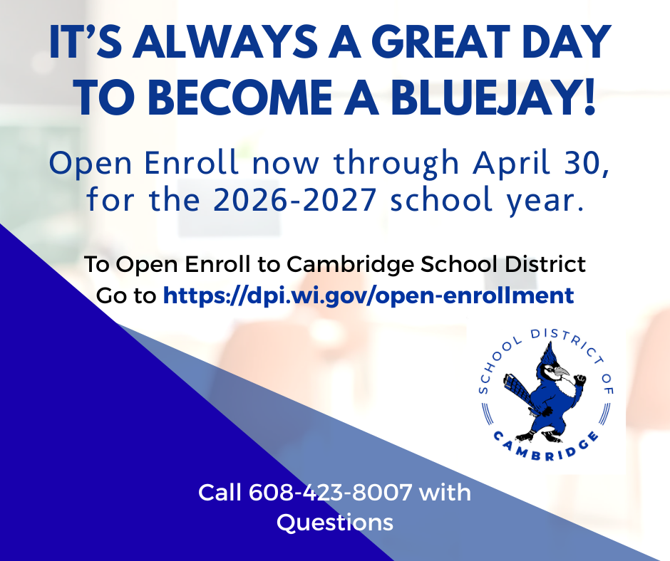 Open Enrollment post with a link to DPI's Open Enrollment Website