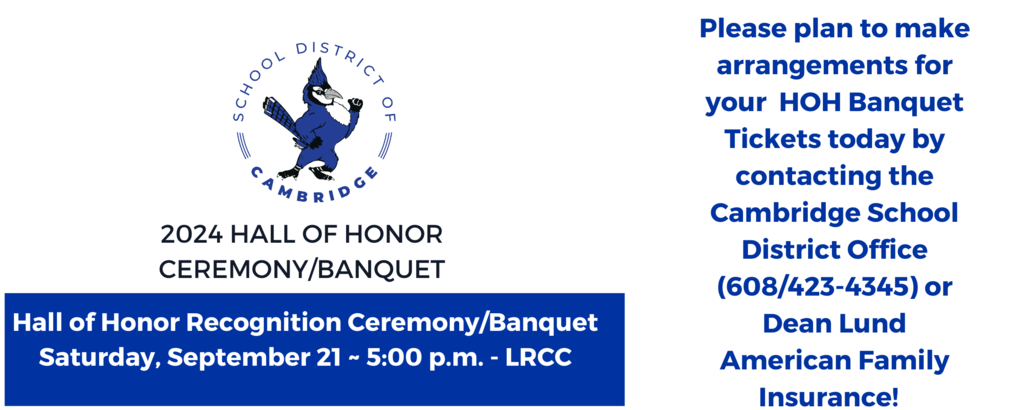 Purchase Hall of Honor Tickets Today
