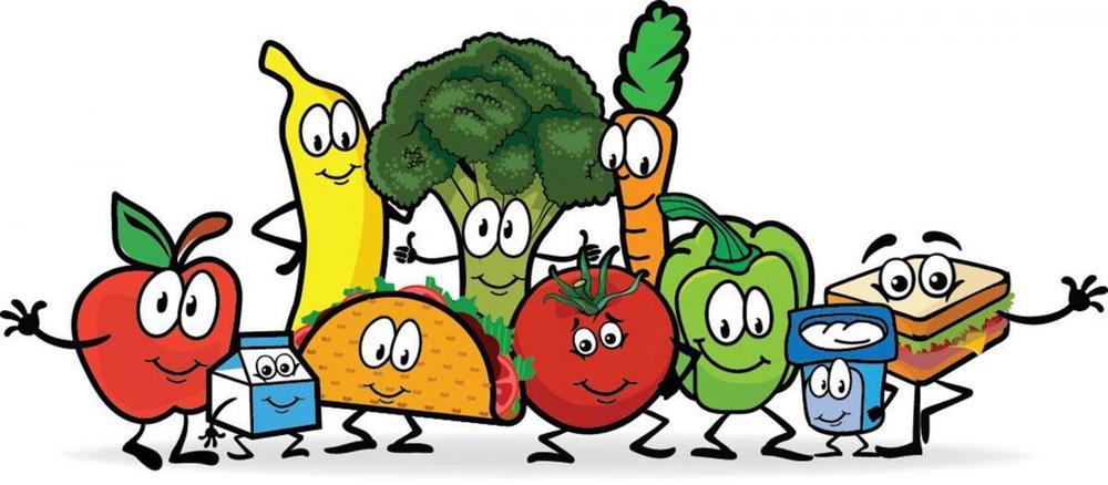 Cartoon food characters