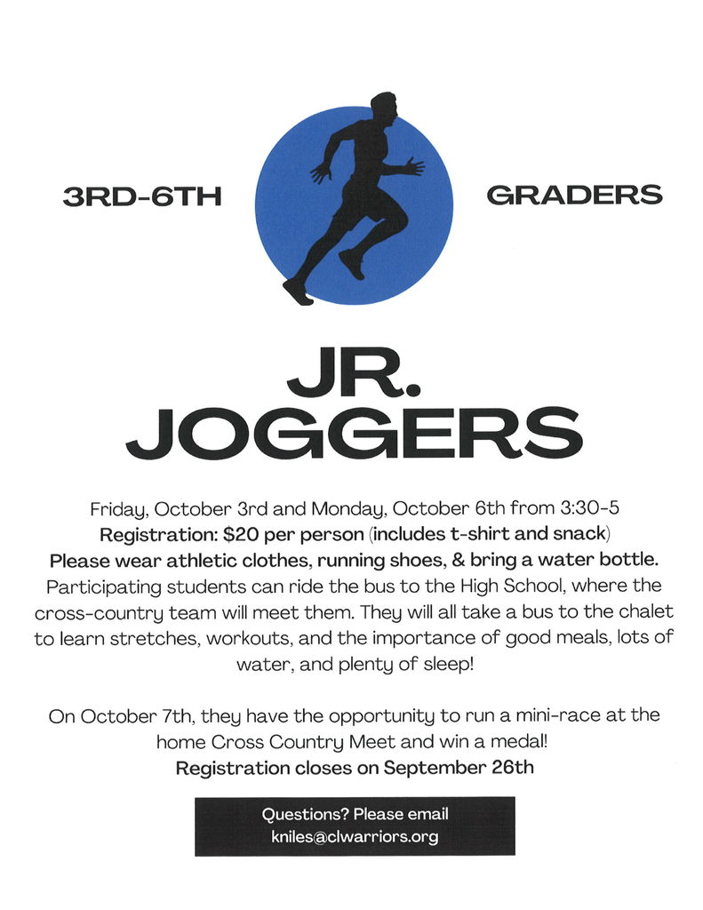 JR. JOGGERS INFORMATION