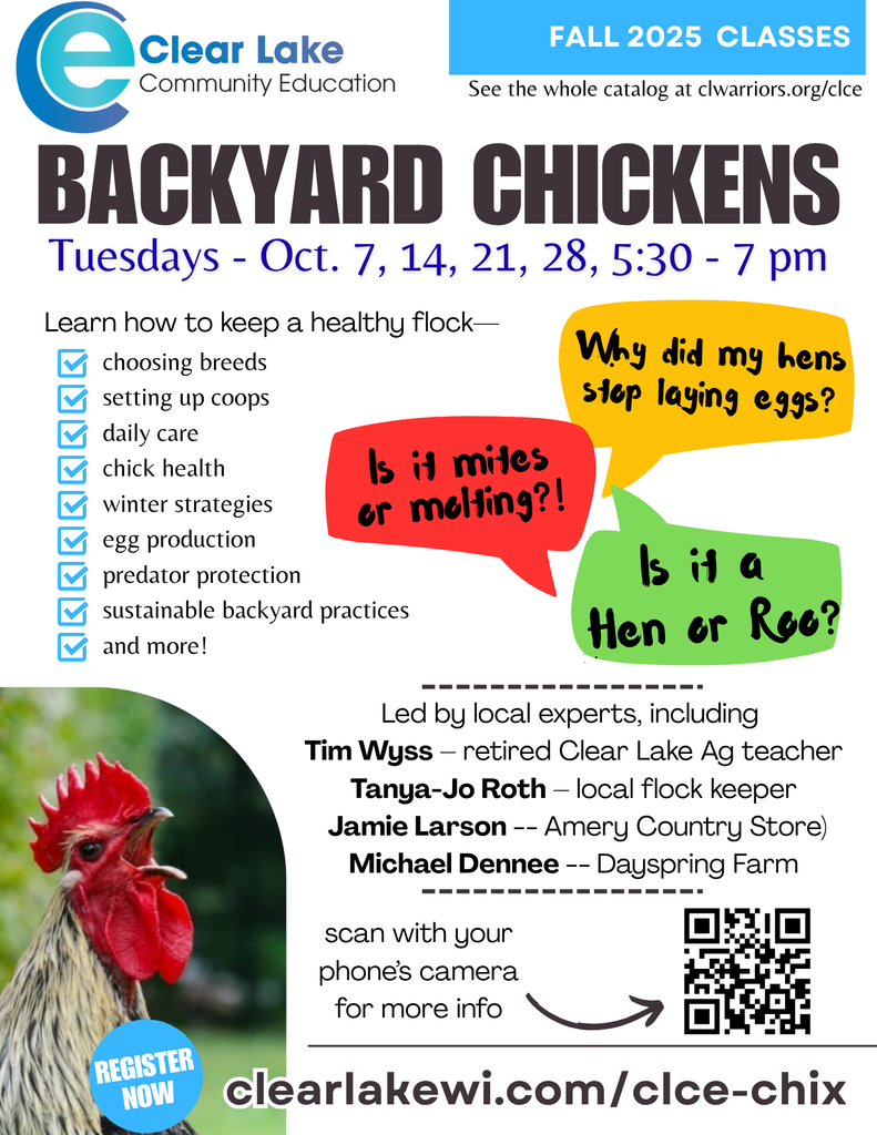 Backyard Chicken Class Flyer