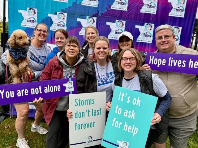 CL Staff participate in the Polk County Suicide Awareness 5k.