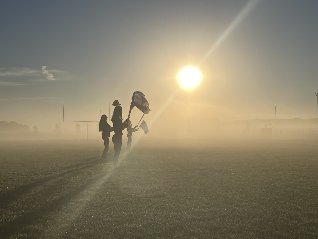 High School Students on Practice Football Field