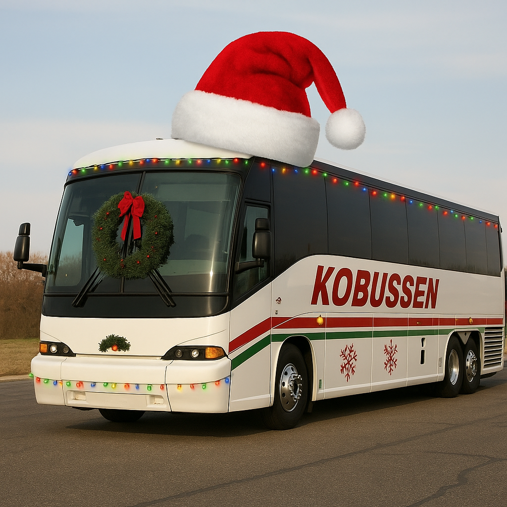 Funny Christmas Charter Bus