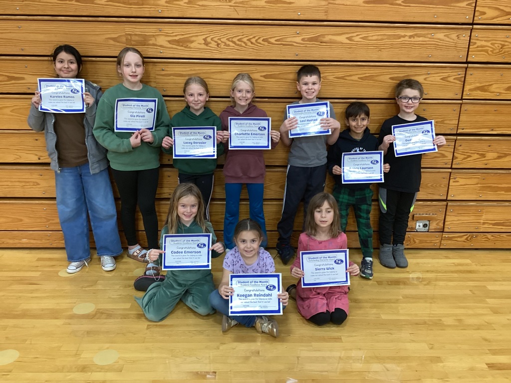 November Academics and Character awards