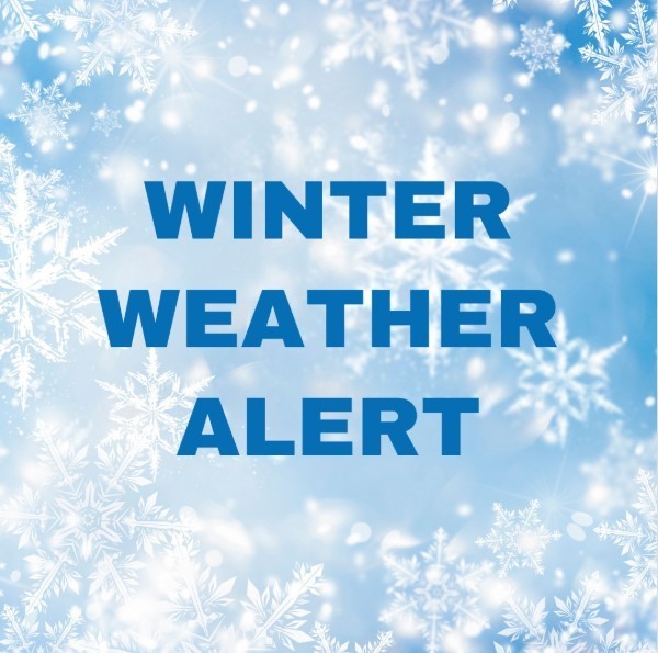 graphic stating winter weather alert