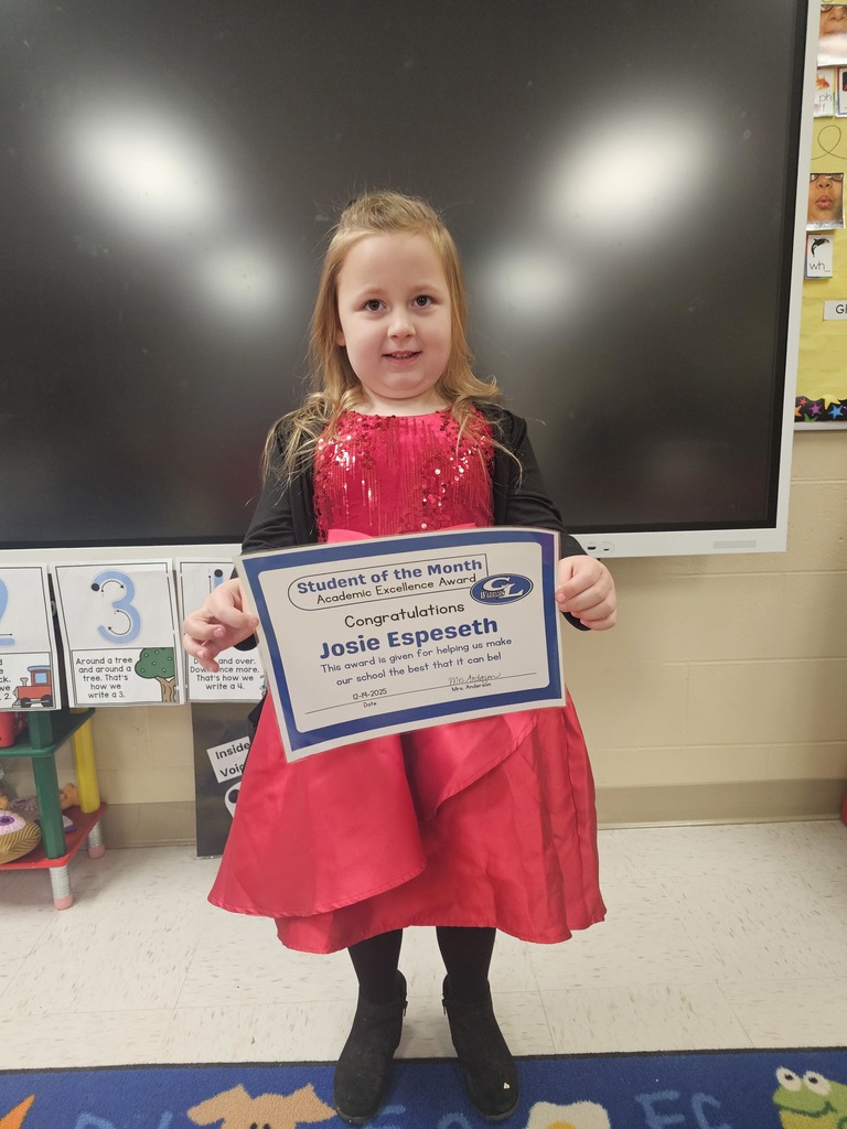 monthly character and academic award winner