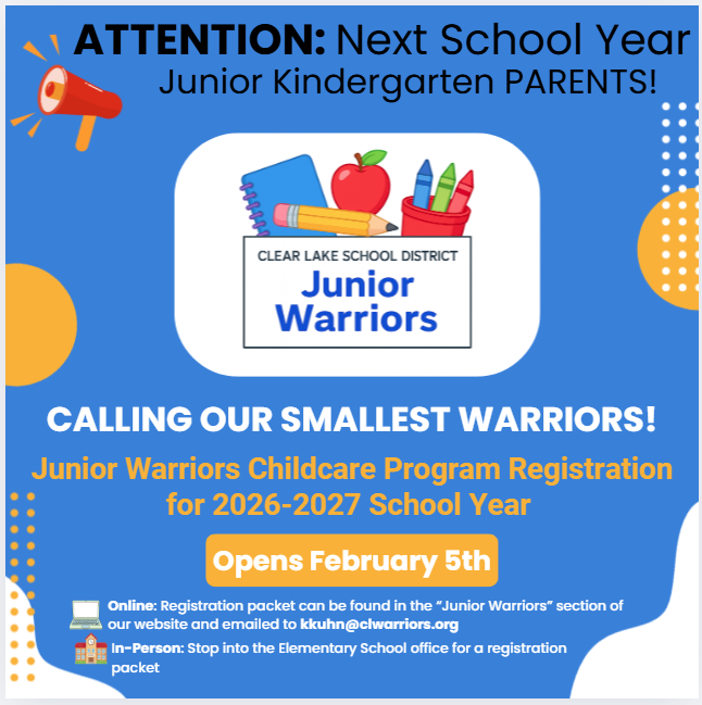 Jr. Warriors registration program