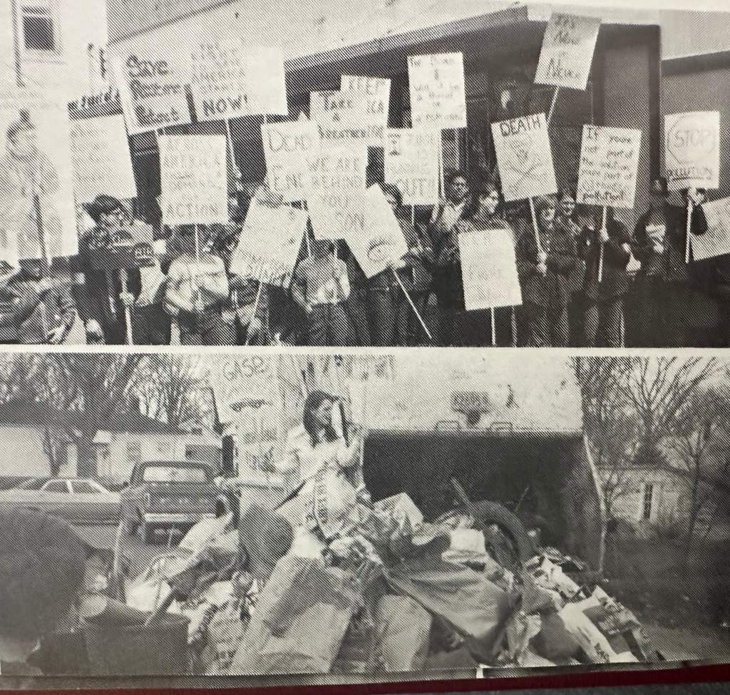 Clear Lake students participating in Earth Day activities, 1970