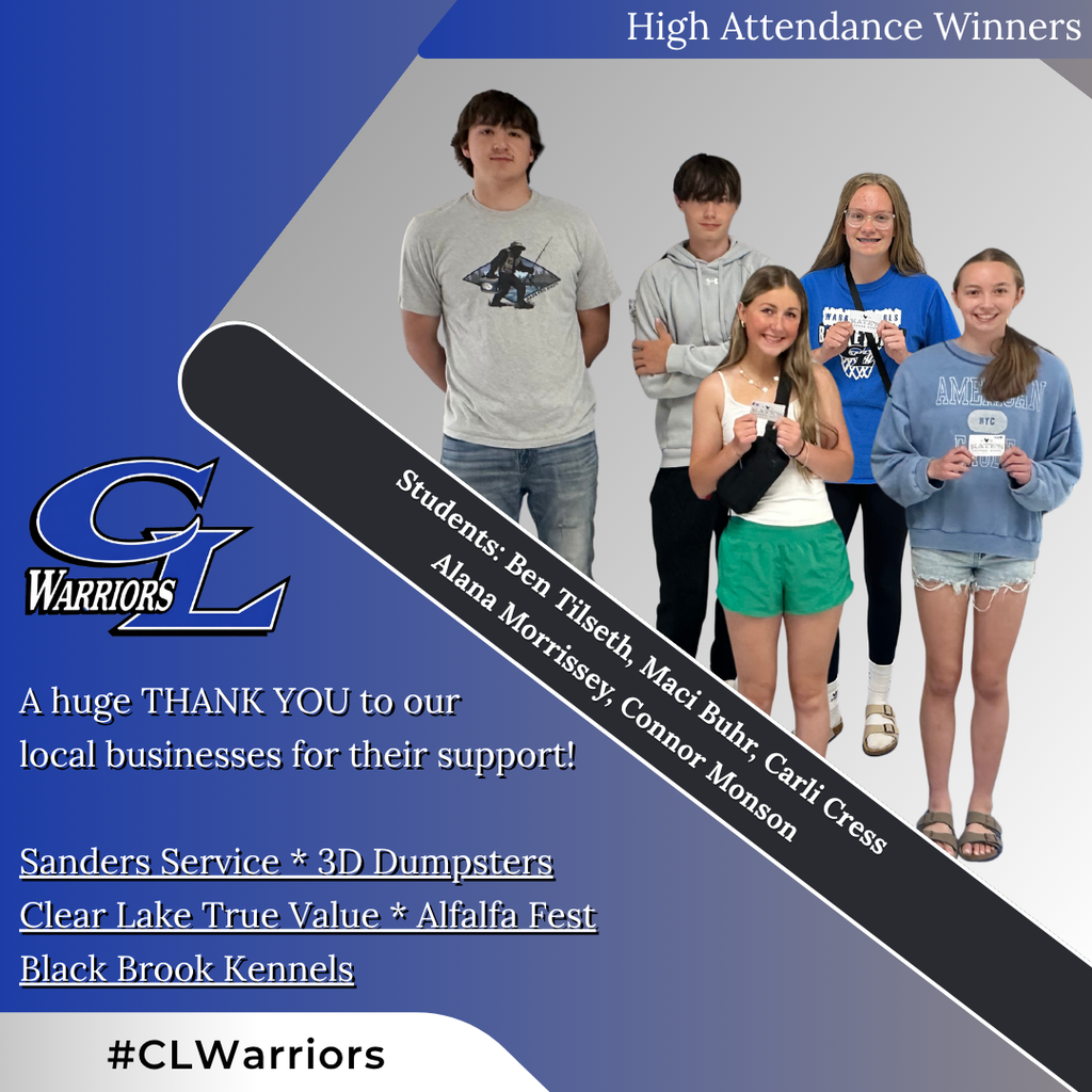High Attendance Winners