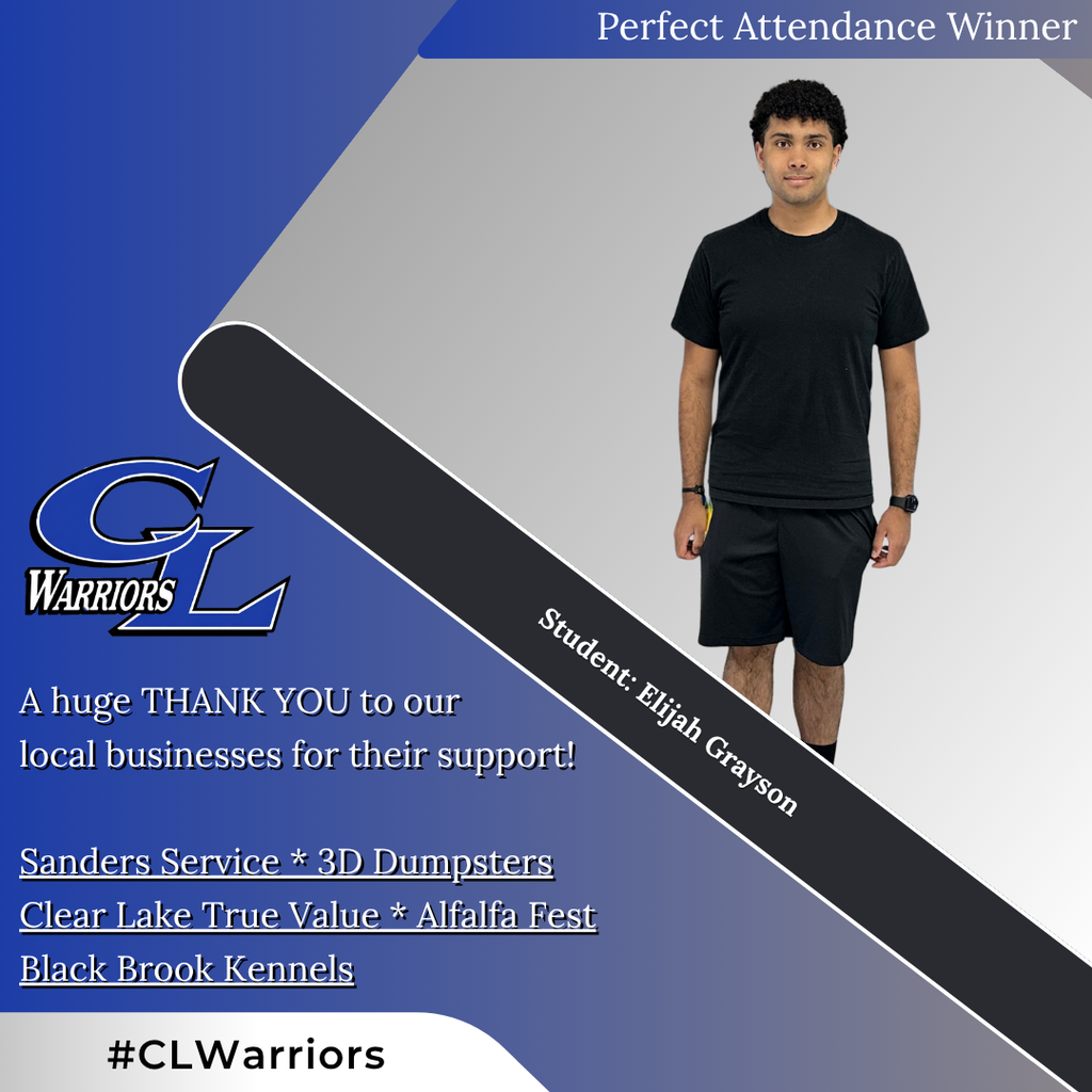Perfect Attendance Winner