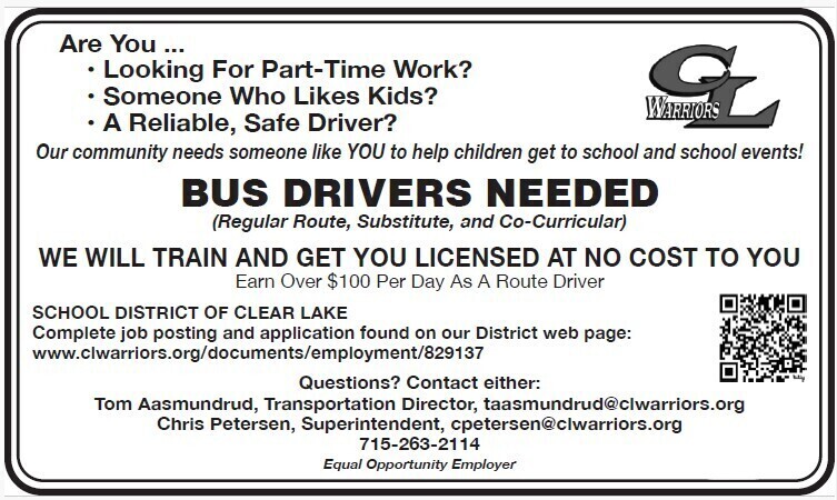 Bus Drivers Needed