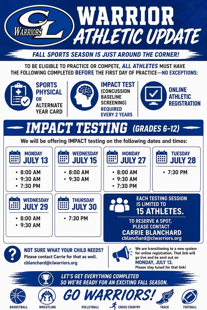 Warrior Sports Update