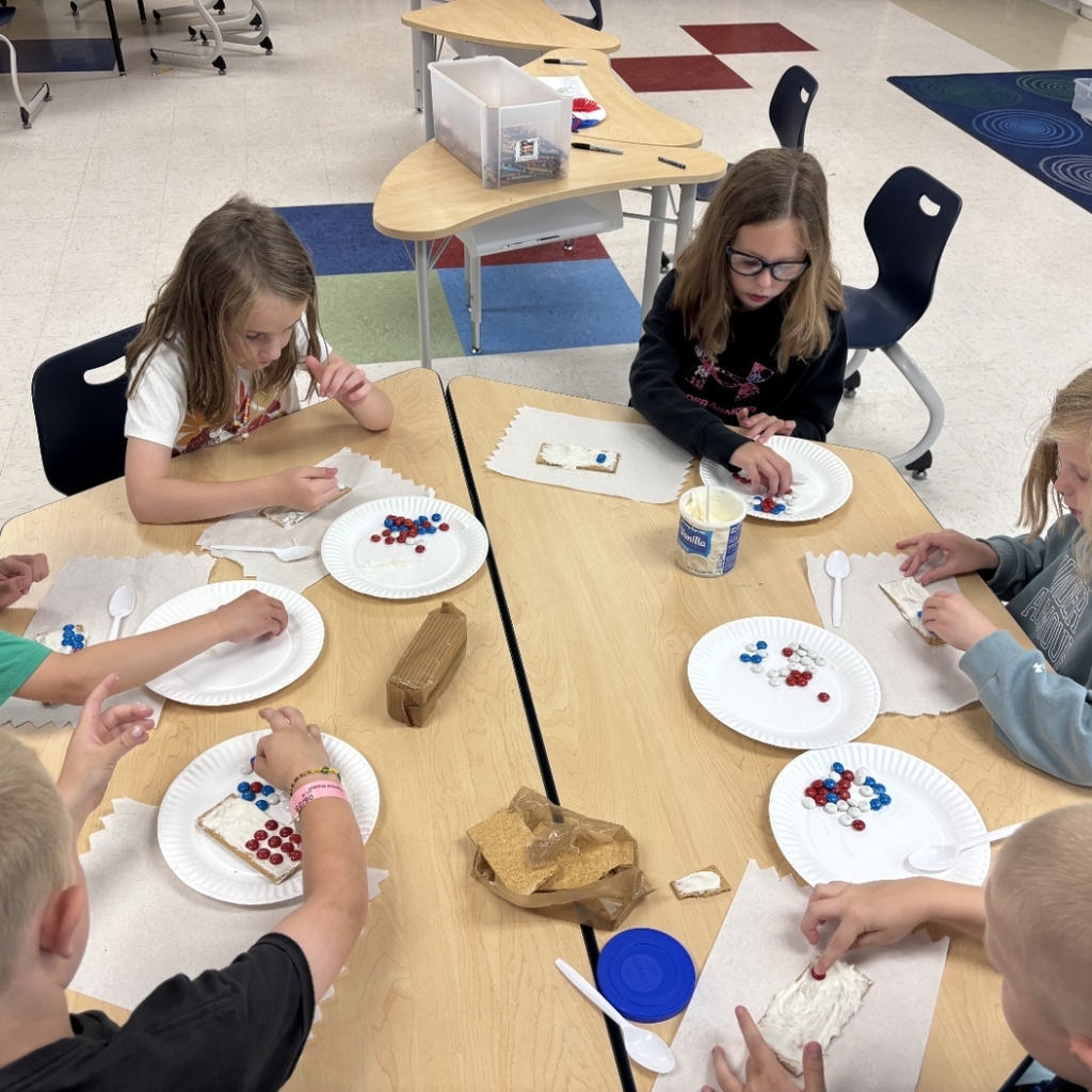 Red, white, and glue