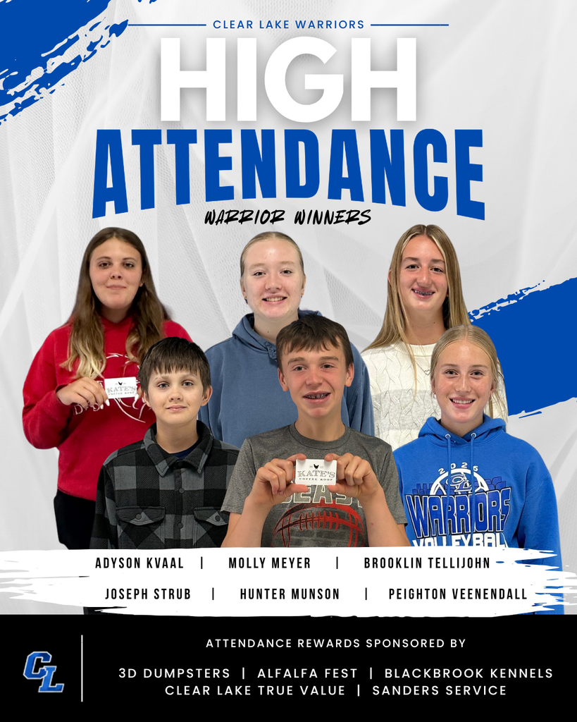 High Attendance Winners