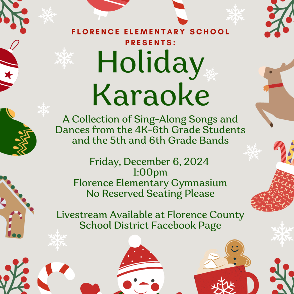 Florence Elementary Winter Concert Poster