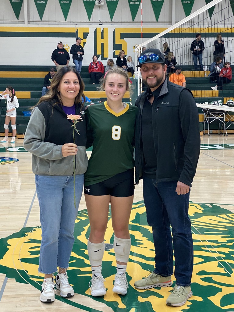 JV Volleyball Member and parents