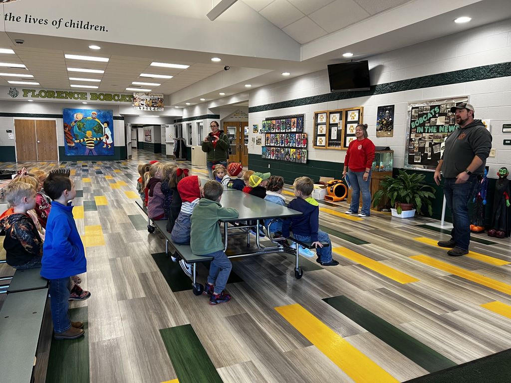Florence Elementary Students and Florence County Fire Department and EMS