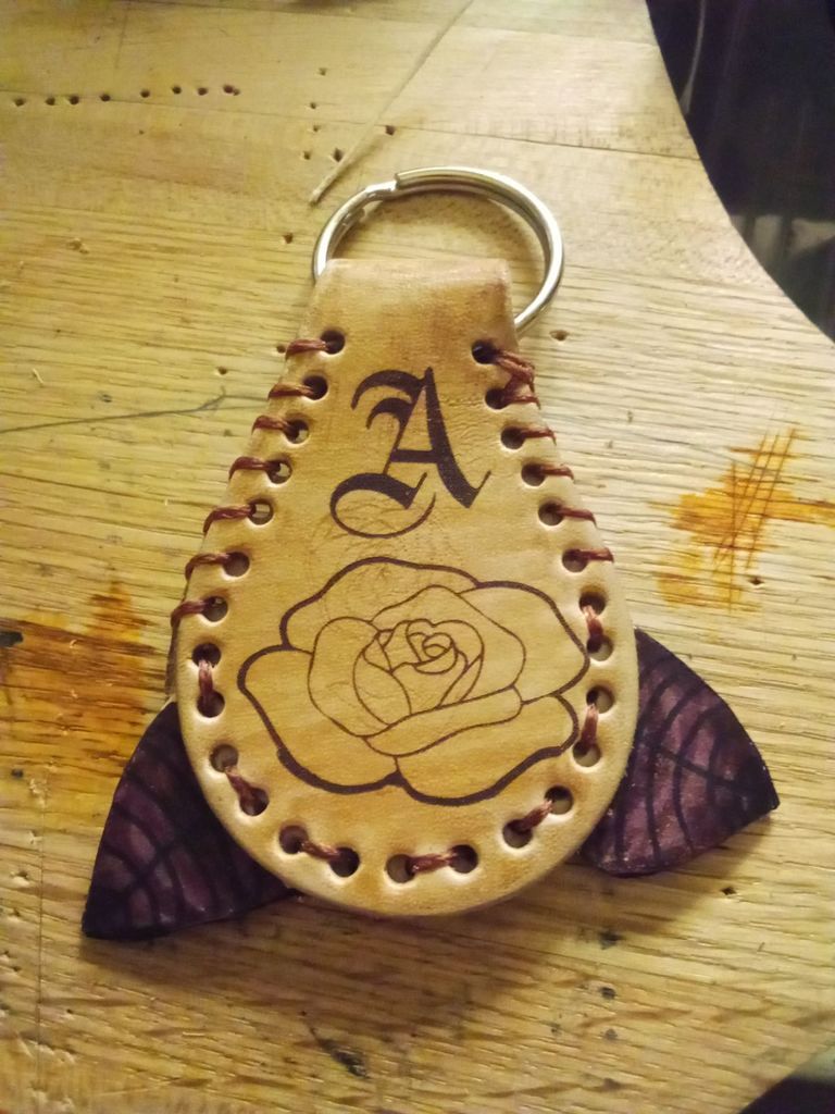 Rose key chain