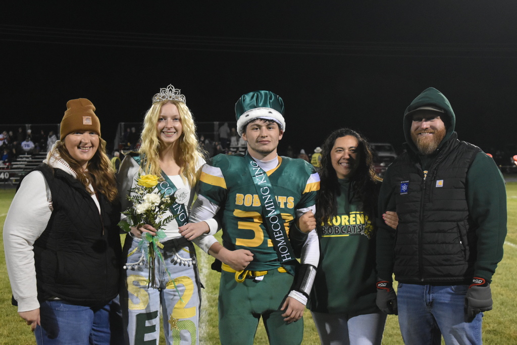 Florence Homecoming queen and king and their parents