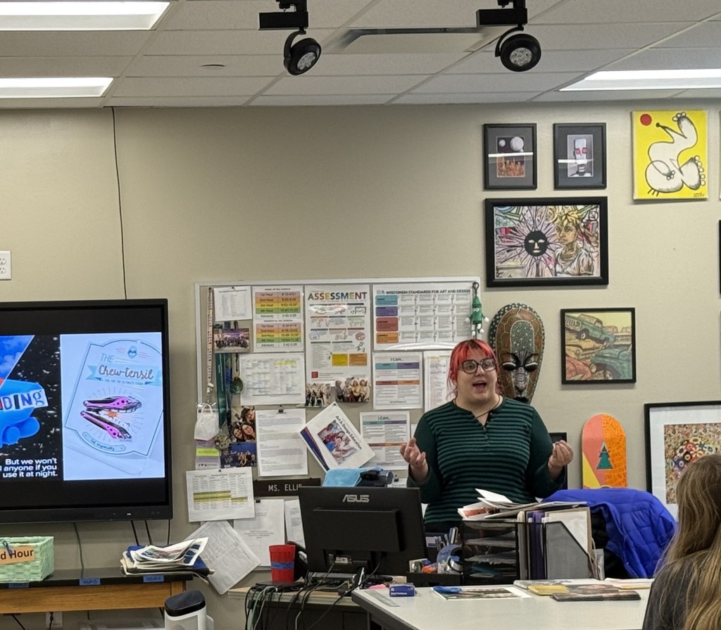 Milwaukee Institute of Art & Design presenting to Florence Students