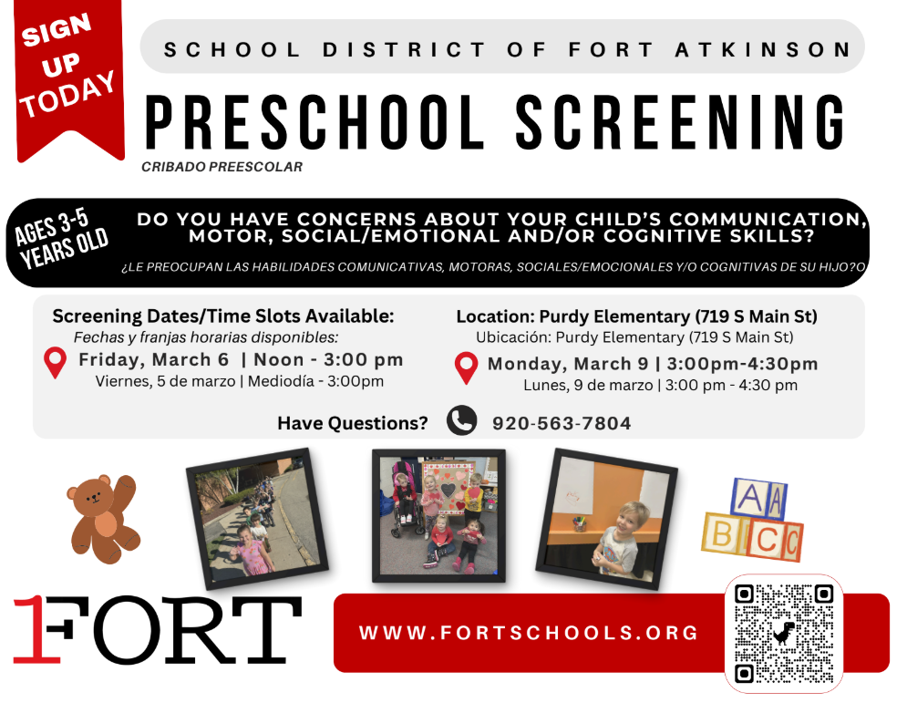 Preschool Screening Flier