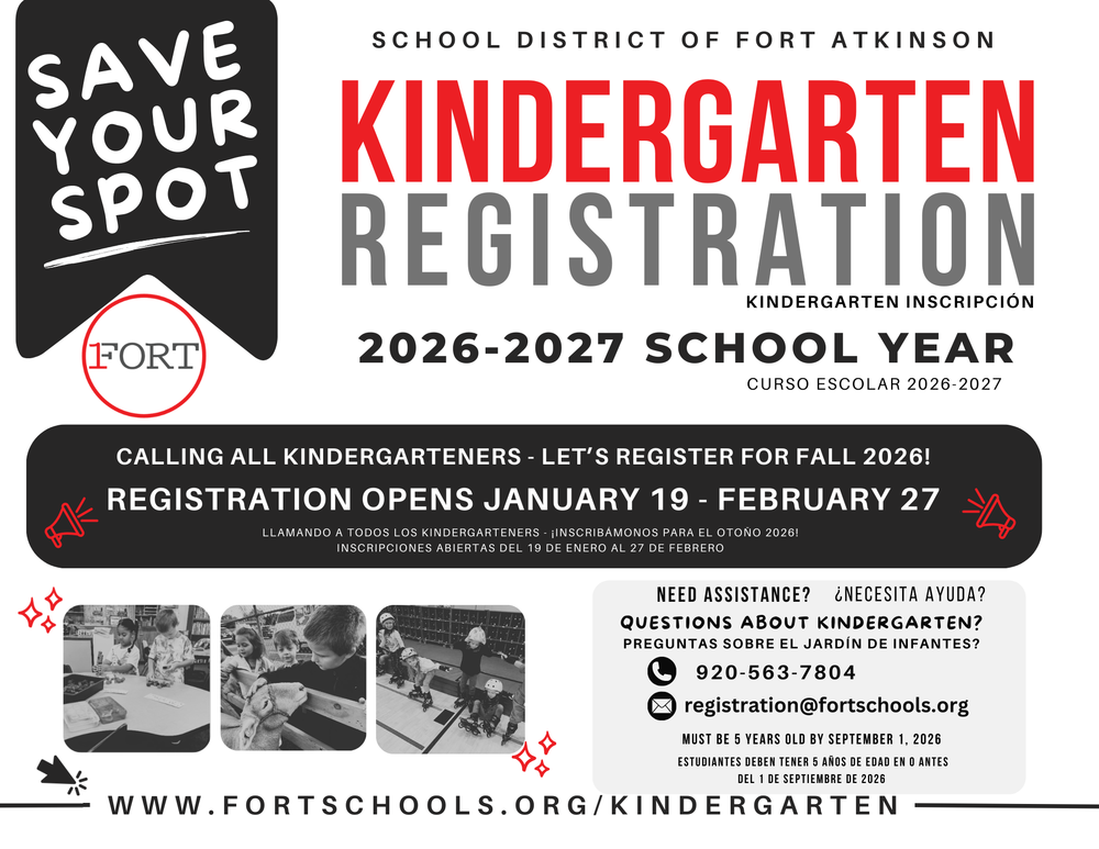 Kindergarten Registration - 2026-2027 School Year