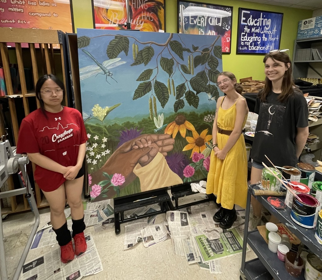 🎨 Fort Atkinson High School Mural Projects in Progress! 