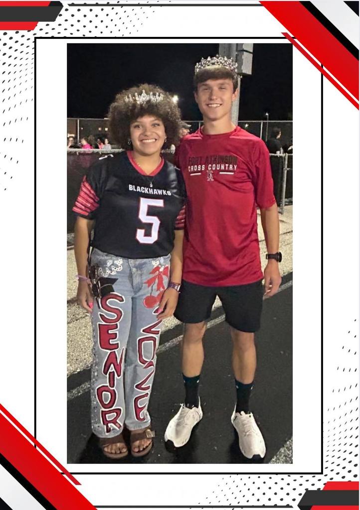 👑❤️ Fort Atkinson High School is proud to announce our 2025 Homecoming King and Queen! Congratulations to Tatiyana Samuels and Grant Heagney on being crowned this year’s Homecoming royalty! 🎉✨
