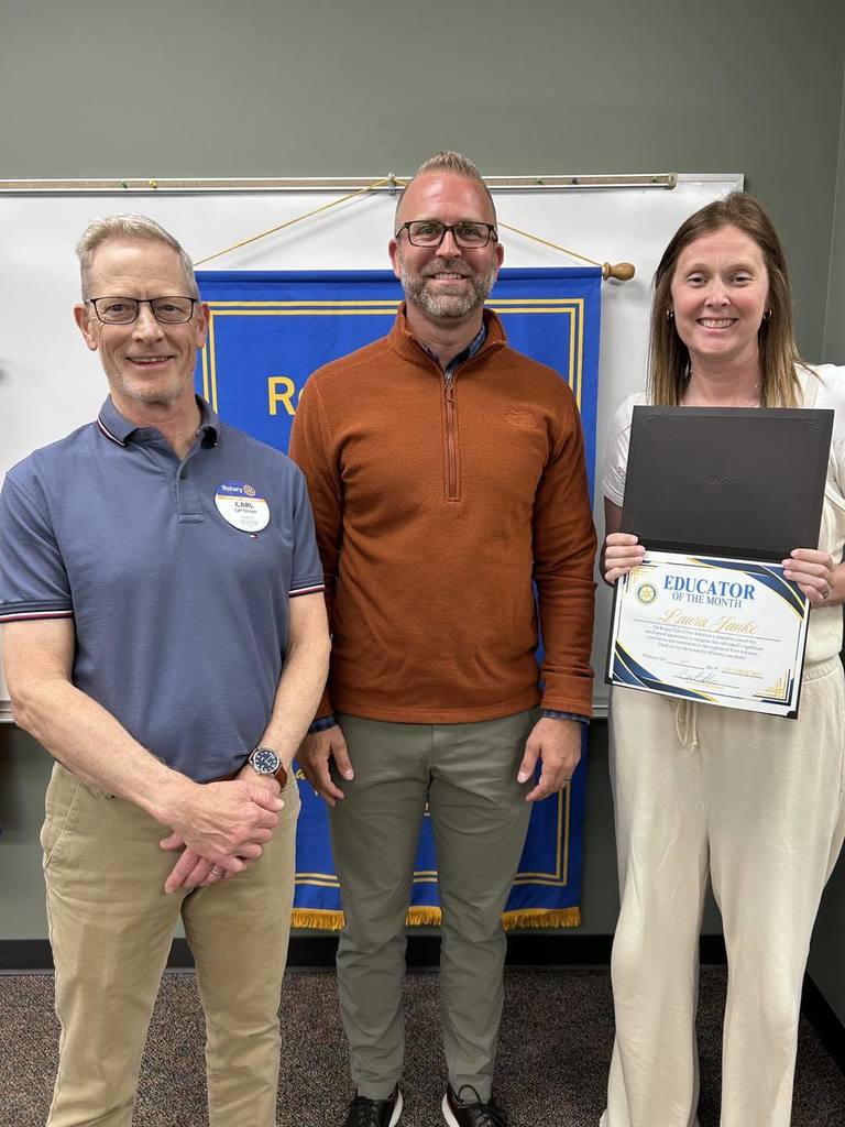 📣 October Rotary Educator of the Month 📣 ✨ This week, Barrie Elementary’s very own Mrs. Laura Janke was recognized by Principal Justin Stewart at the Rotary meeting for her outstanding dedication and impact as a kindergarten teacher! ✨ From the moment you step into her classroom, it’s clear that everything—and everyone—has a purpose and a place. Her calm, organized, and joyful learning environment helps every student thrive. 🌟 Mrs. Janke is known for her patience, creativity, and unwavering belief in her students. She celebrates every victory, big or small, and creates a classroom filled with laughter, curiosity, and kindness. 💛 Please join us in congratulating Mrs. Janke for the incredible difference she makes each day for our Barrie students and families! 👏💐