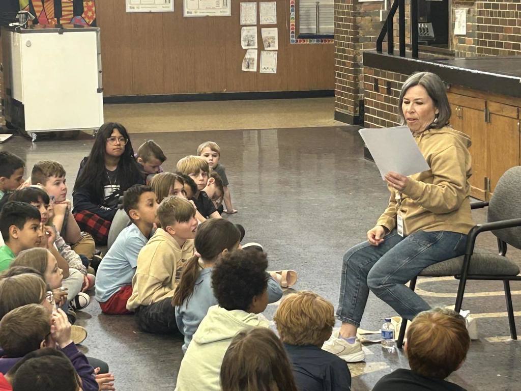 📚✨ Special Author Visit at Luther School!  We were so excited to welcome Linda Teed, author of The Three Crayon Challenge, to Luther School last week