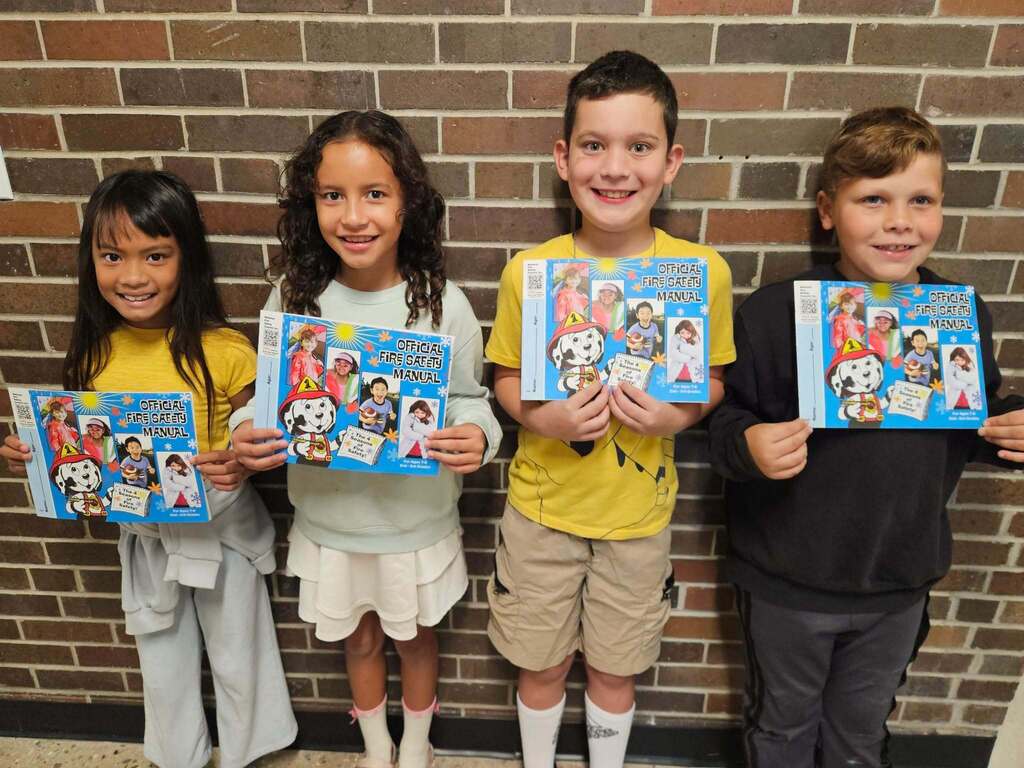 All Luther Elementary students received fire safety books to take home and share with their families. The books are a great opportunity to start conversations about fire safety and staying safe at home.