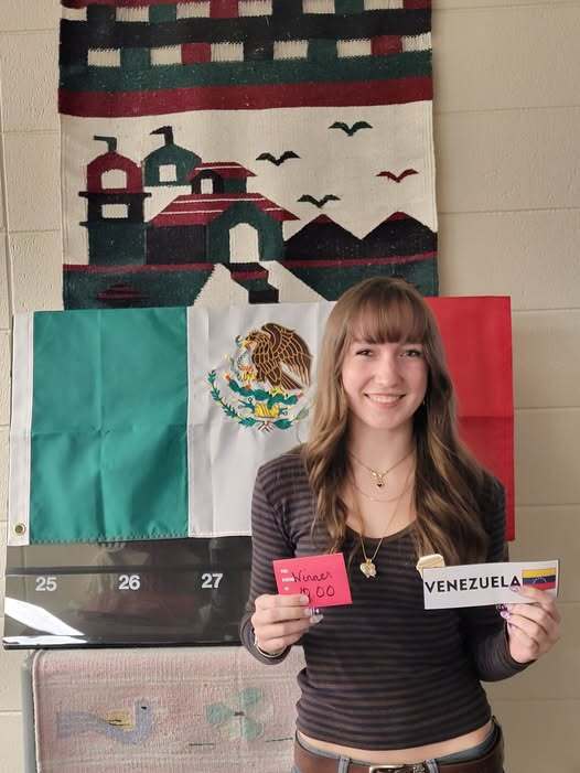 For Hispanic Heritage Month, FAHS played the game “Capture The Flag”. We hid Spanish speaking countries' flags around the school for students to find and turn in for a candy prize! 🌟 Our GRAND PRIZE winner was Kloe Figliuzzi and she won the $10 Dunkin gift card donated by Profe Warren. 