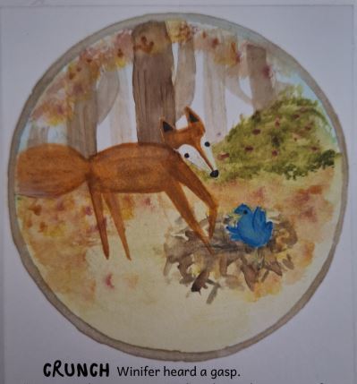 Kate Holthe's watercolor illustration of a deer