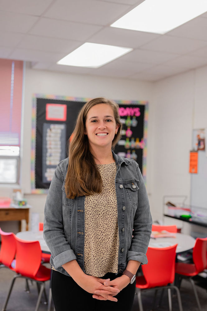 Allison Houzner in classroom