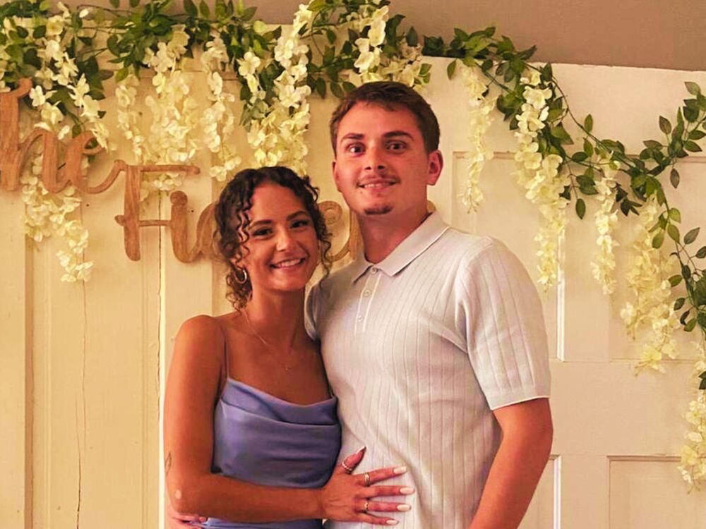 Jared Epping pictured with girlfriend