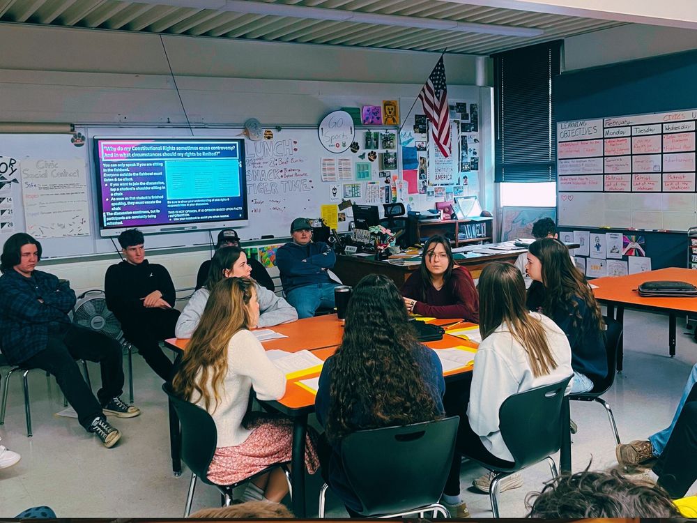 Ms. Bamesberger's HS civics class discussion