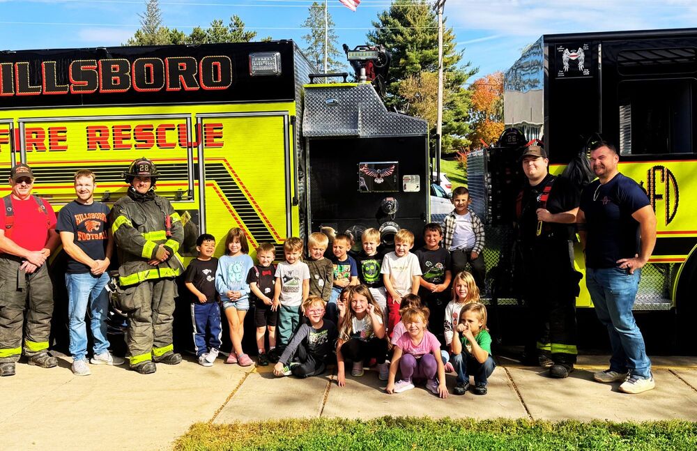 Hillsboro Fire Department Visits Elementary School