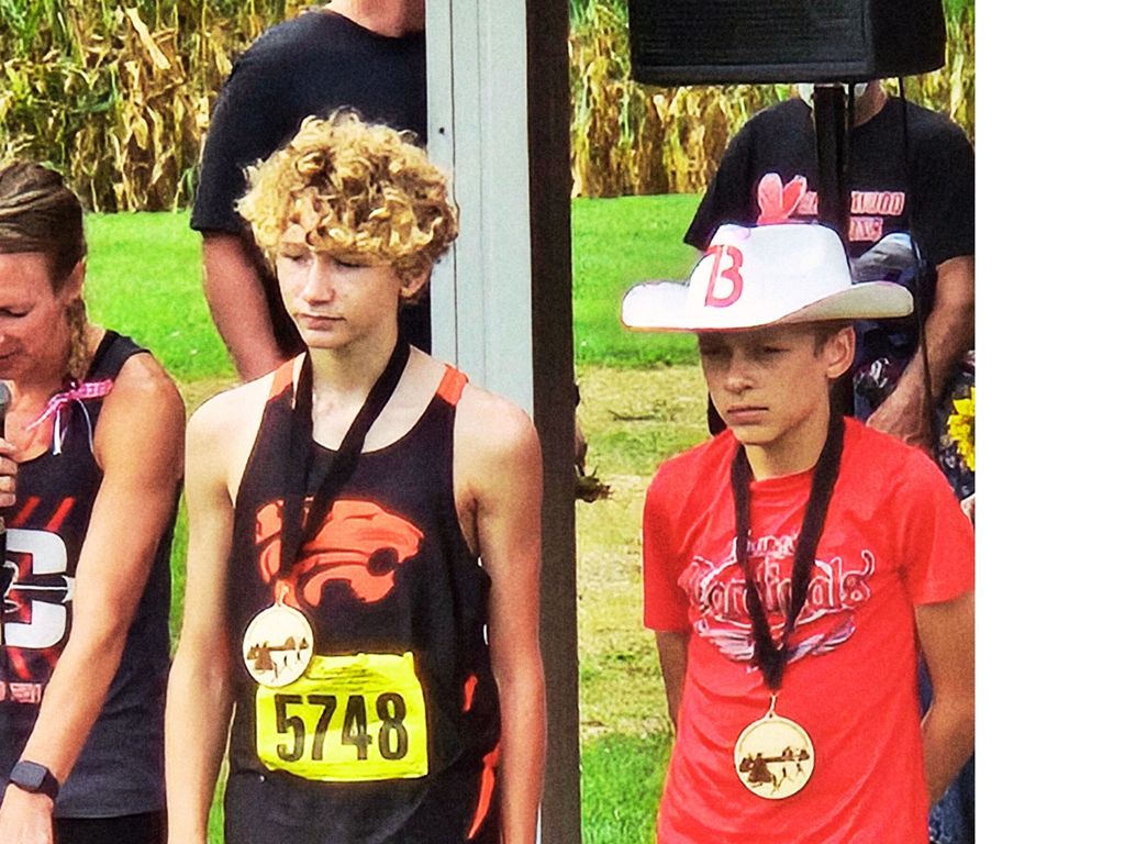 Aaron McCollam accepting 1st place medal