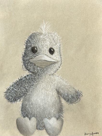 small stuffed duck drawing