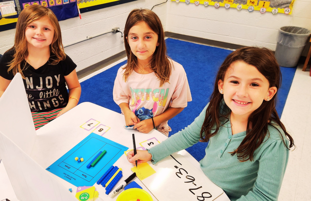Students gather to practice math together